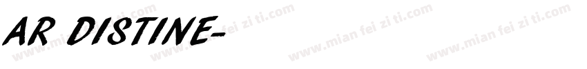 AR DISTINE字体转换